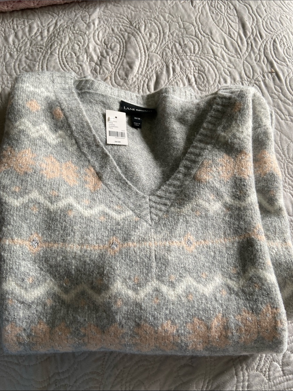 NWT Lane Bryant fair isle sweater